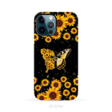 Faith Cross Butterfly Sunflower Christian Phone Case iPhone 12 Pro Max / Tough Case