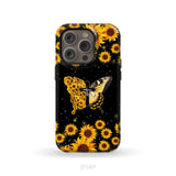 Faith Cross Butterfly Sunflower Christian Phone Case iPhone 14 Pro / Tough Case