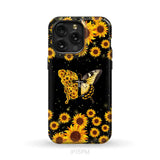 Faith Cross Butterfly Sunflower Christian Phone Case iPhone 15 Pro Max / Tough Case