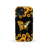 Faith Cross Butterfly Sunflower Christian Phone Case iPhone 15 / Tough Case