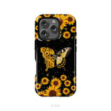 Faith Cross Butterfly Sunflower Christian Phone Case iPhone 16 Pro / Tough Case
