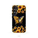 Faith Cross Butterfly Sunflower Christian Phone Case Samsung Galaxy S23 (Not for S23 FE) / Tough Case