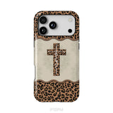 Faith Cross Leopard Christian Phone Case - Faith Phone Cases iPhone 18 Pro Max / Tough Case
