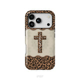 Faith Cross Leopard Christian Phone Case - Faith Phone Cases iPhone 18 Pro / Tough Case