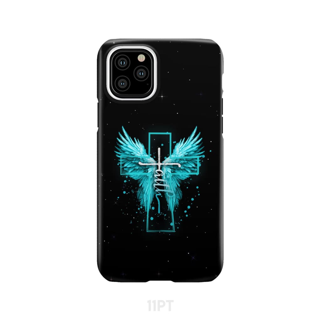 Faith Cross Wings Phone Case iPhone 11 Pro / Tough