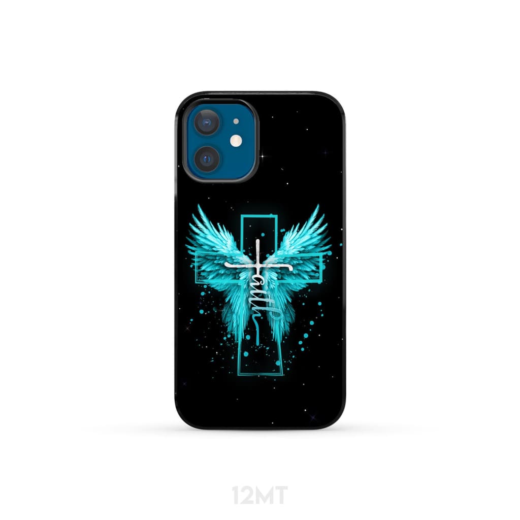 Faith Cross Wings Phone Case iPhone 12 Mini / Tough
