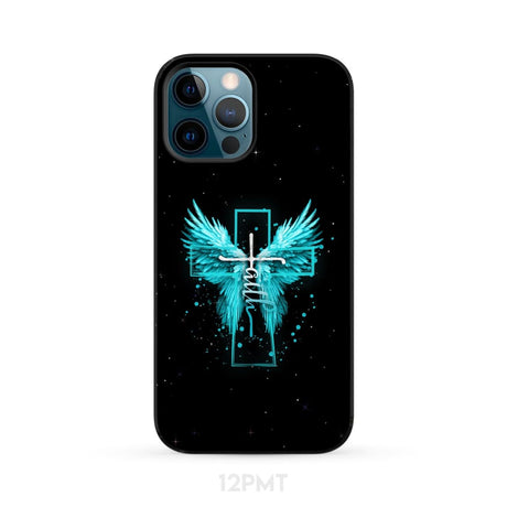 Faith Cross Wings Phone Case iPhone 12 Pro Max / Tough