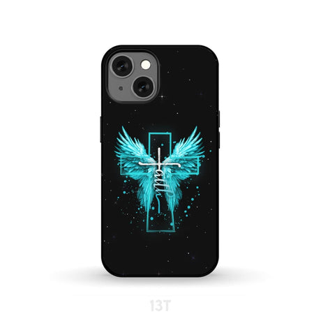 Faith Cross Wings Phone Case iPhone 13 / Tough