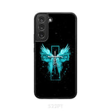 Faith Cross Wings Phone Case Samsung Galaxy S22 Plus / Tough