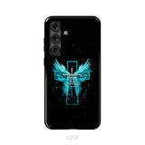 Faith Cross Wings Phone Case Samsung Galaxy S25 Plus / Tough Case