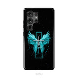 Faith Cross Wings Phone Case Samsung Galaxy S25 Ultra / Tough Case