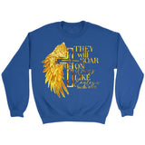 Faith cross wings They will soar on wings like eagles Isaiah 40:31 Christian sweatshirt Royal / S