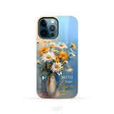 Faith Hope Love Butterflies Daisies in a Vase Phone Case iPhone 12 Pro / Tough