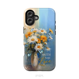 Faith Hope Love Butterflies Daisies in a Vase Phone Case iPhone 16 Plus / Tough Case