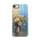 Faith Hope Love Butterflies Daisies in a Vase Phone Case iPhone 7 / Tough