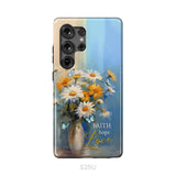 Faith Hope Love Butterflies Daisies in a Vase Phone Case Samsung Galaxy S25 Ultra / Tough Case