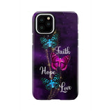Faith Hope Love Butterfly with Cross Christian phone case iPhone 11 Pro / Tough