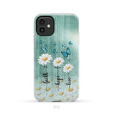Faith Hope Love Daisy Butterfly Phone Case - Christian Phone Cases iPhone 11 / Tough Case