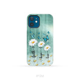 Faith Hope Love Daisy Butterfly Phone Case - Christian Phone Cases iPhone 12 Mini / Tough Case