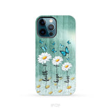 Faith Hope Love Daisy Butterfly Phone Case - Christian Phone Cases iPhone 12 Pro / Tough Case