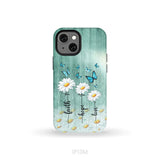 Faith Hope Love Daisy Butterfly Phone Case - Christian Phone Cases iPhone 13 Mini / Tough Case