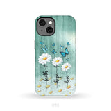Faith Hope Love Daisy Butterfly Phone Case - Christian Phone Cases iPhone 13 / Tough Case