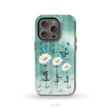 Faith Hope Love Daisy Butterfly Phone Case - Christian Phone Cases iPhone 14 Pro / Tough Case