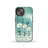 Faith Hope Love Daisy Butterfly Phone Case - Christian Phone Cases iPhone 14 / Tough Case