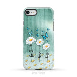 Faith Hope Love Daisy Butterfly Phone Case - Christian Phone Cases iPhone SE 2020 / Tough Case