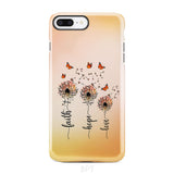 Faith Hope Love Dandelion Butterfly Phone Case iPhone 8 Plus / Tough