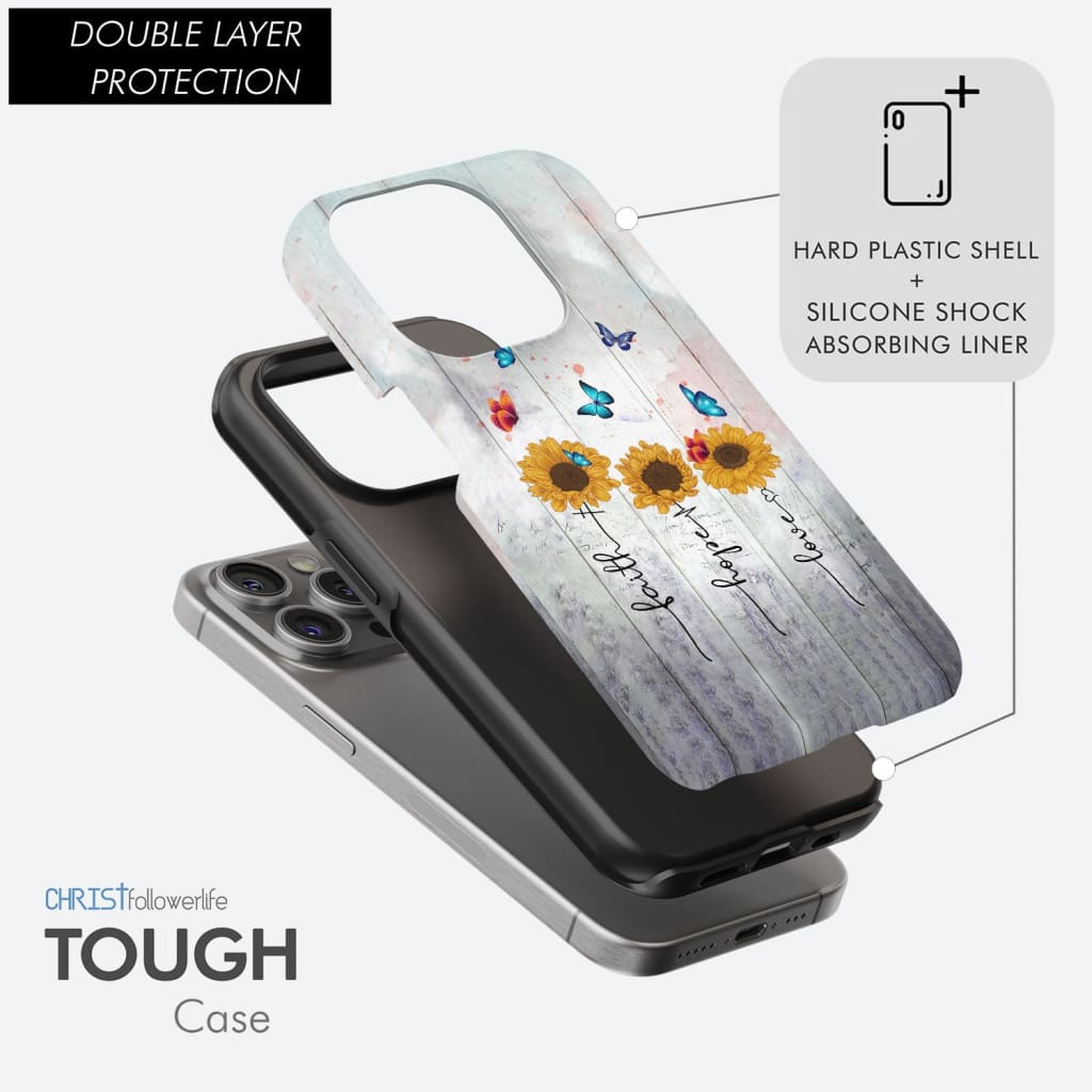 Faith Hope Love phone case