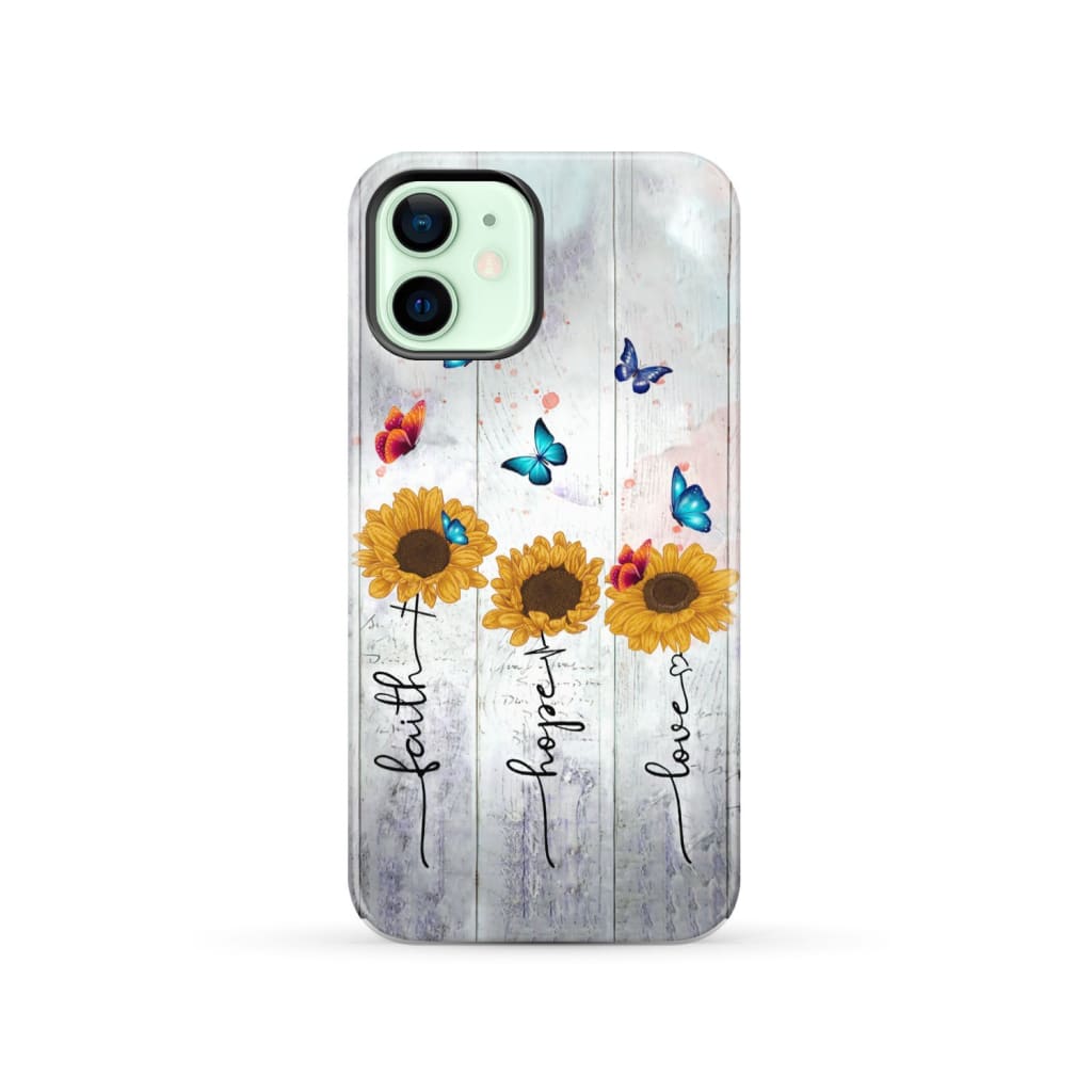 Faith Hope Love phone case iPhone 12 / Tough