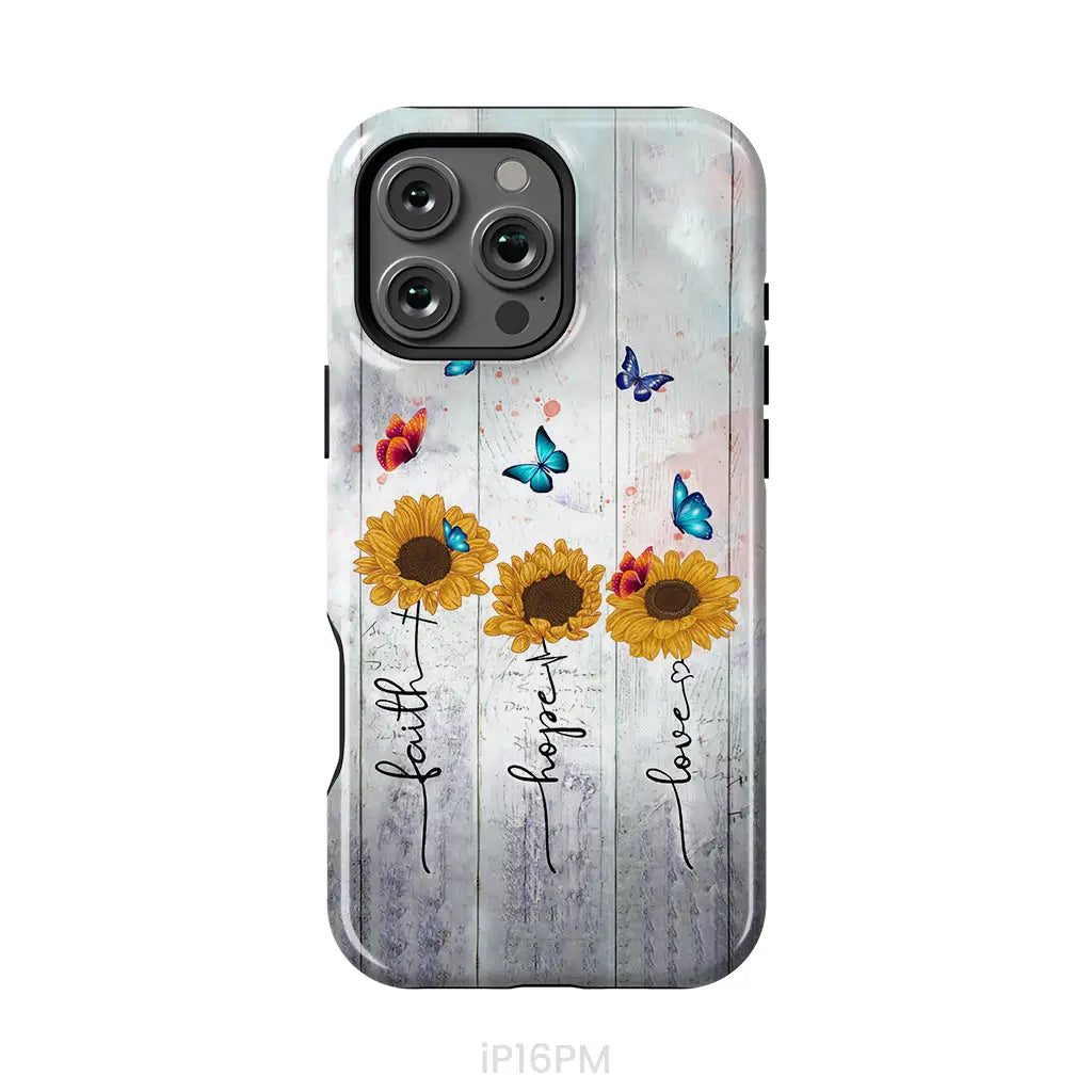 Faith Hope Love phone case iPhone 16 Pro Max / Tough Case