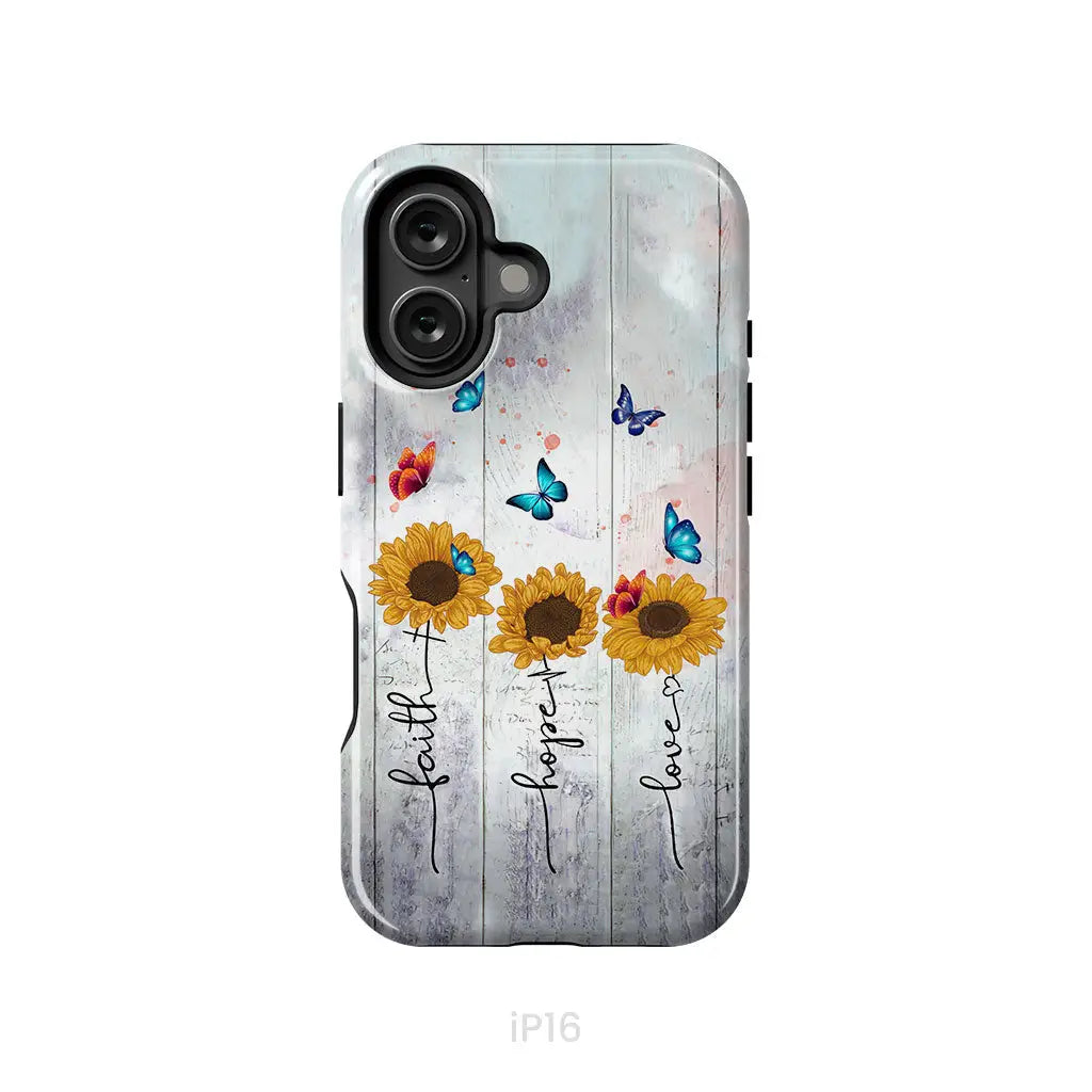 Faith Hope Love phone case iPhone 16 / Tough Case