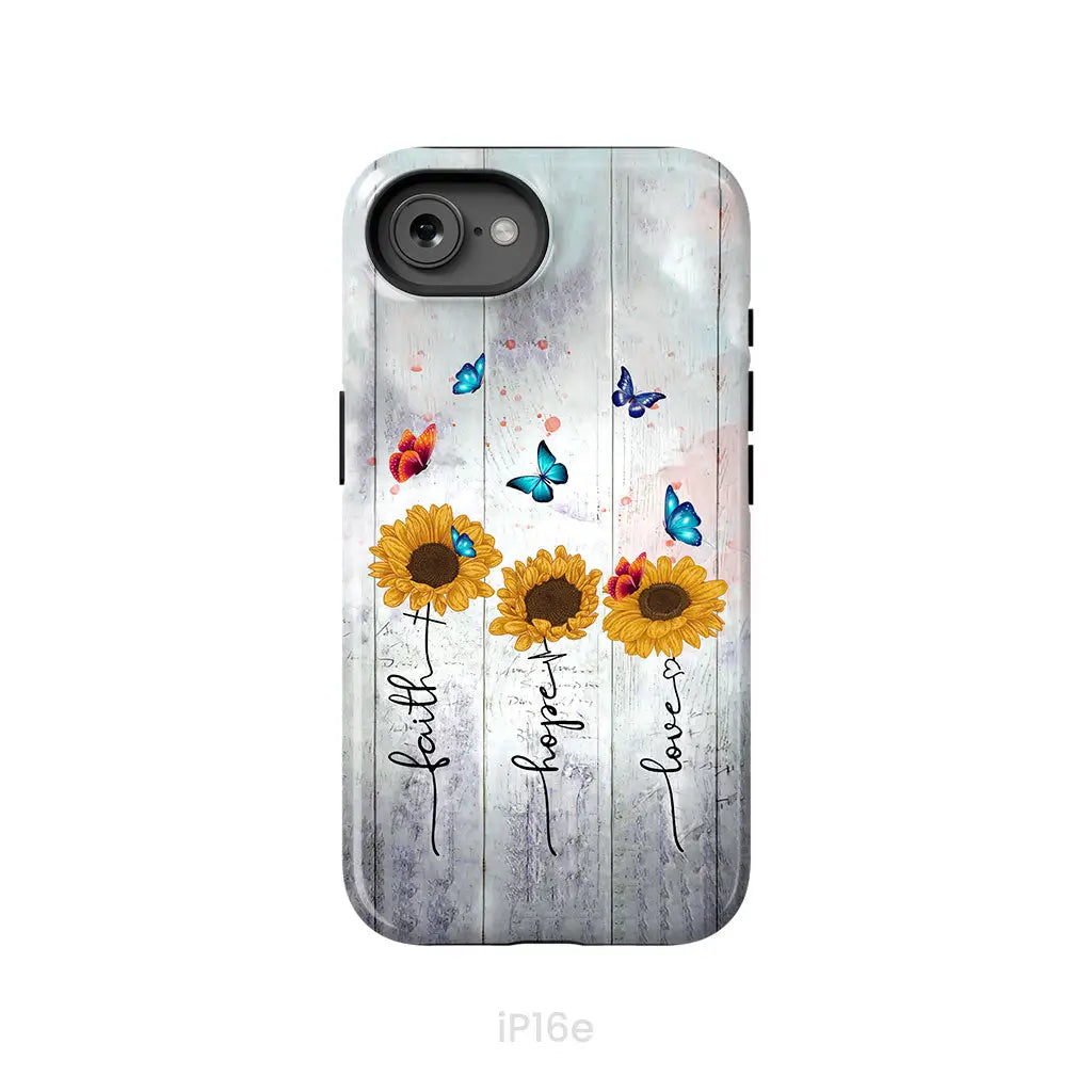 Faith Hope Love phone case iPhone 16e / Tough Case