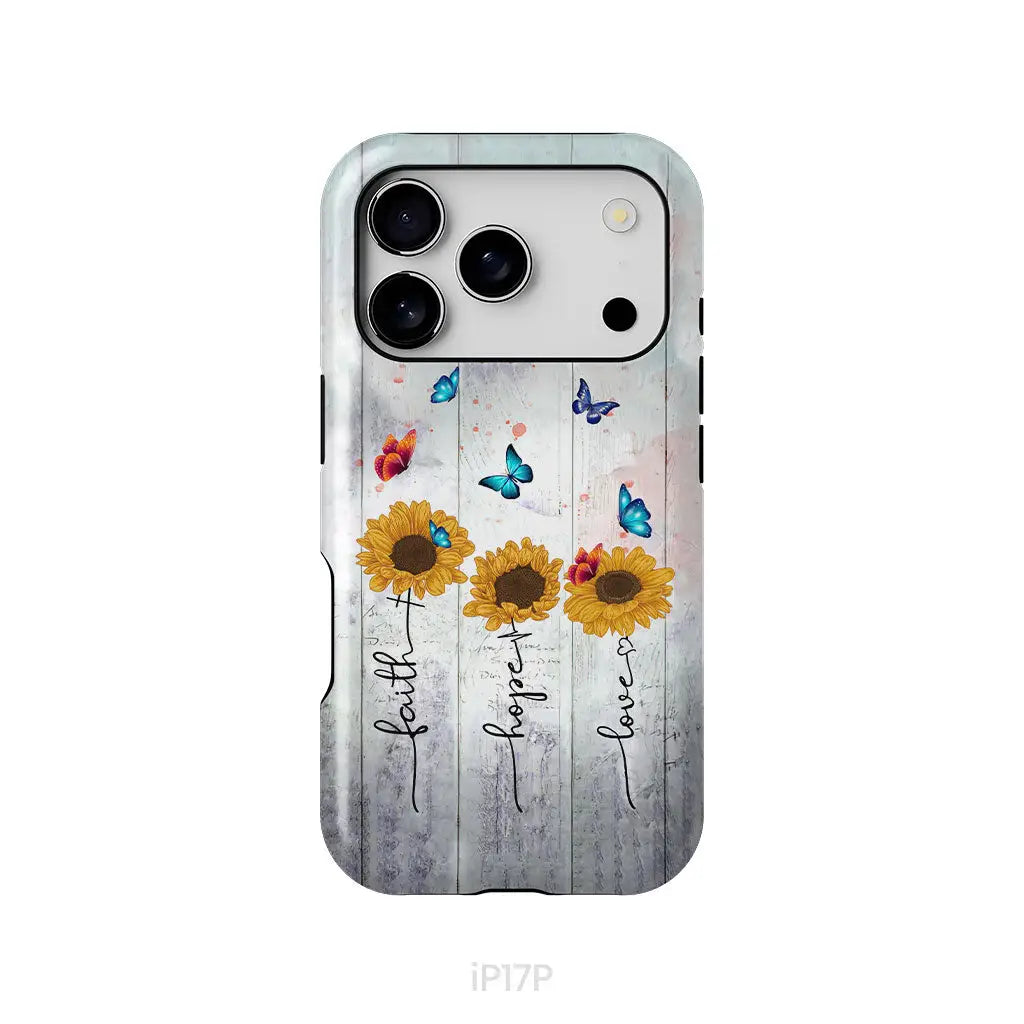 Faith Hope Love phone case iPhone 17 Pro / Tough Case