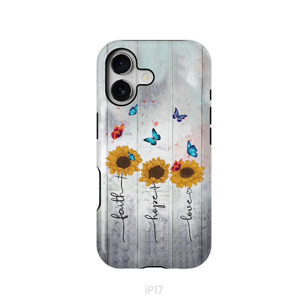 Faith Hope Love phone case iPhone 17 / Tough Case