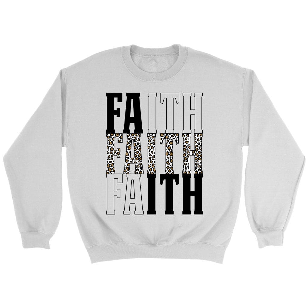 Faith Leopard Sweatshirt White / S