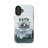 Faith Over Fear Mountain Phone Case iPhone 16 Plus / Tough Case