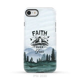 Faith over fear Mountain phone case iPhone SE 2020 / Tough Case