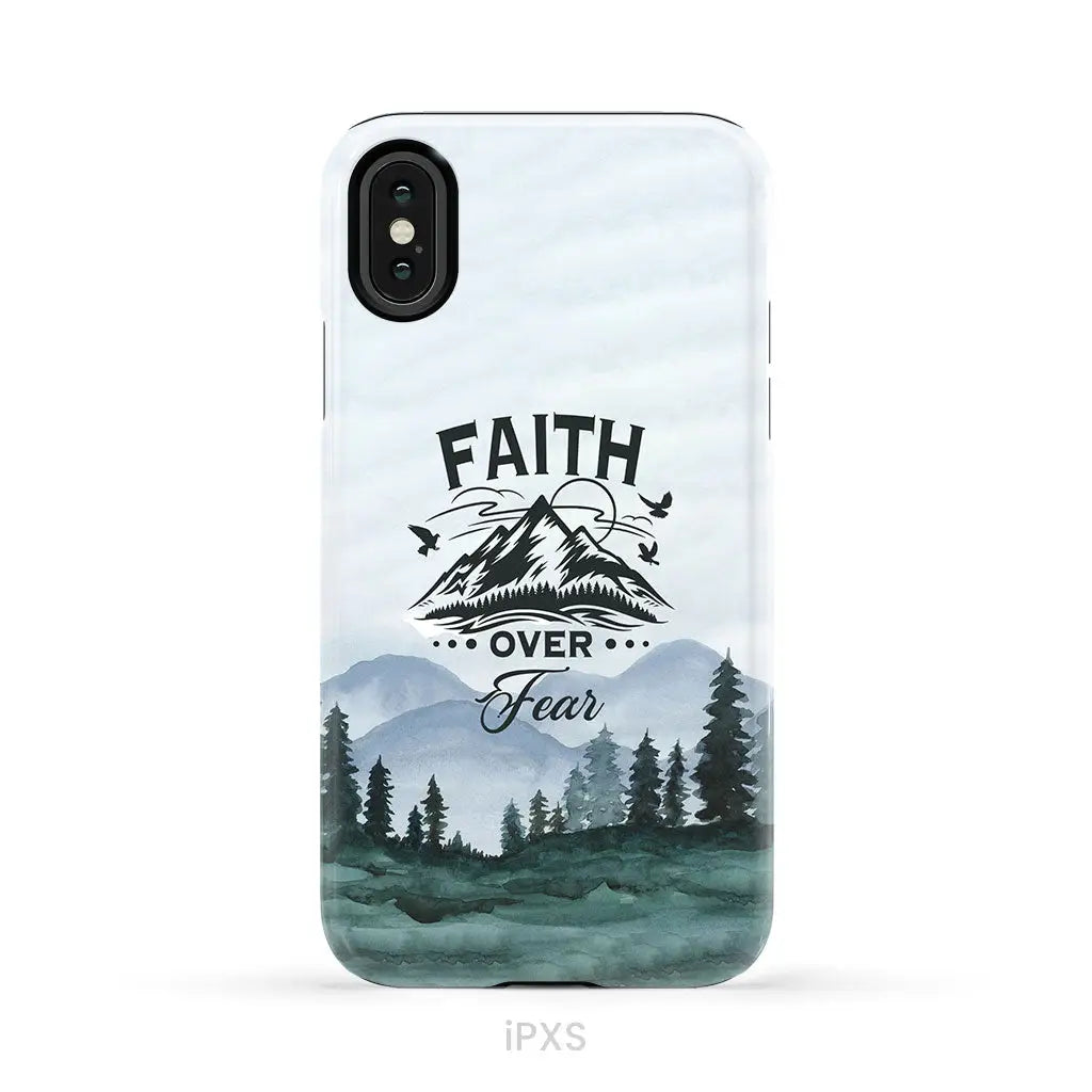 Faith Over Fear Phone Case, Mountain Christian Phone Cases - Christ  Follower Life