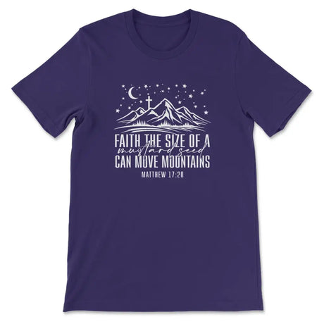 Faith the size of a mustard seed can move mountains Women’s t-shirt Team Purple / S