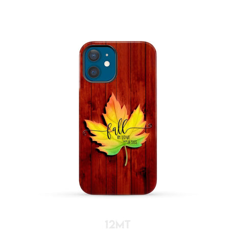 Fall in Love With Jesus Phone Case iPhone 12 Mini / Tough