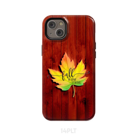 Fall in Love With Jesus Phone Case iPhone 14 Plus / Tough