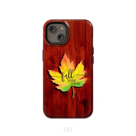 Fall in Love With Jesus Phone Case iPhone 14 / Tough
