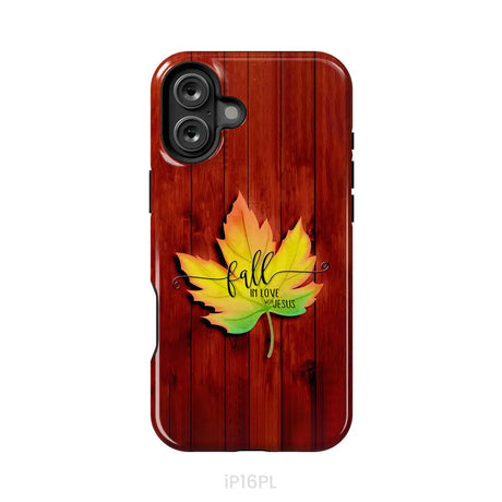 Fall in Love With Jesus Phone Case iPhone 16 Plus / Tough Case