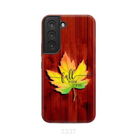 Fall in Love With Jesus Phone Case Samsung Galaxy S22 / Tough
