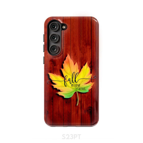 Fall in Love With Jesus Phone Case Samsung Galaxy S23 Plus / Tough