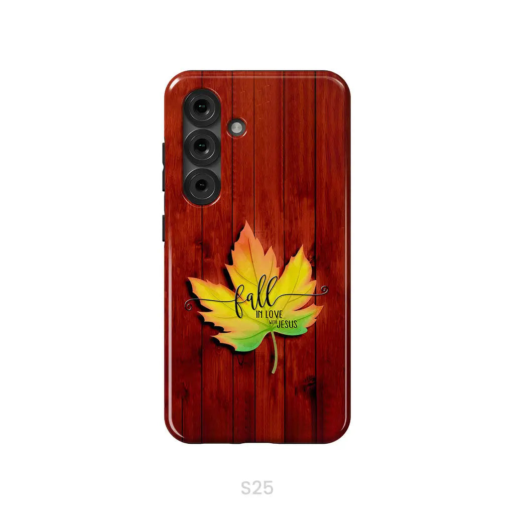 Fall in Love With Jesus Phone Case Samsung Galaxy S25 Plus / Tough Case