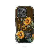 Fear Not for I Am With You Isaiah 41:10 Hummingbird Sunflower Phone Case iPhone 16 Pro / Tough Case